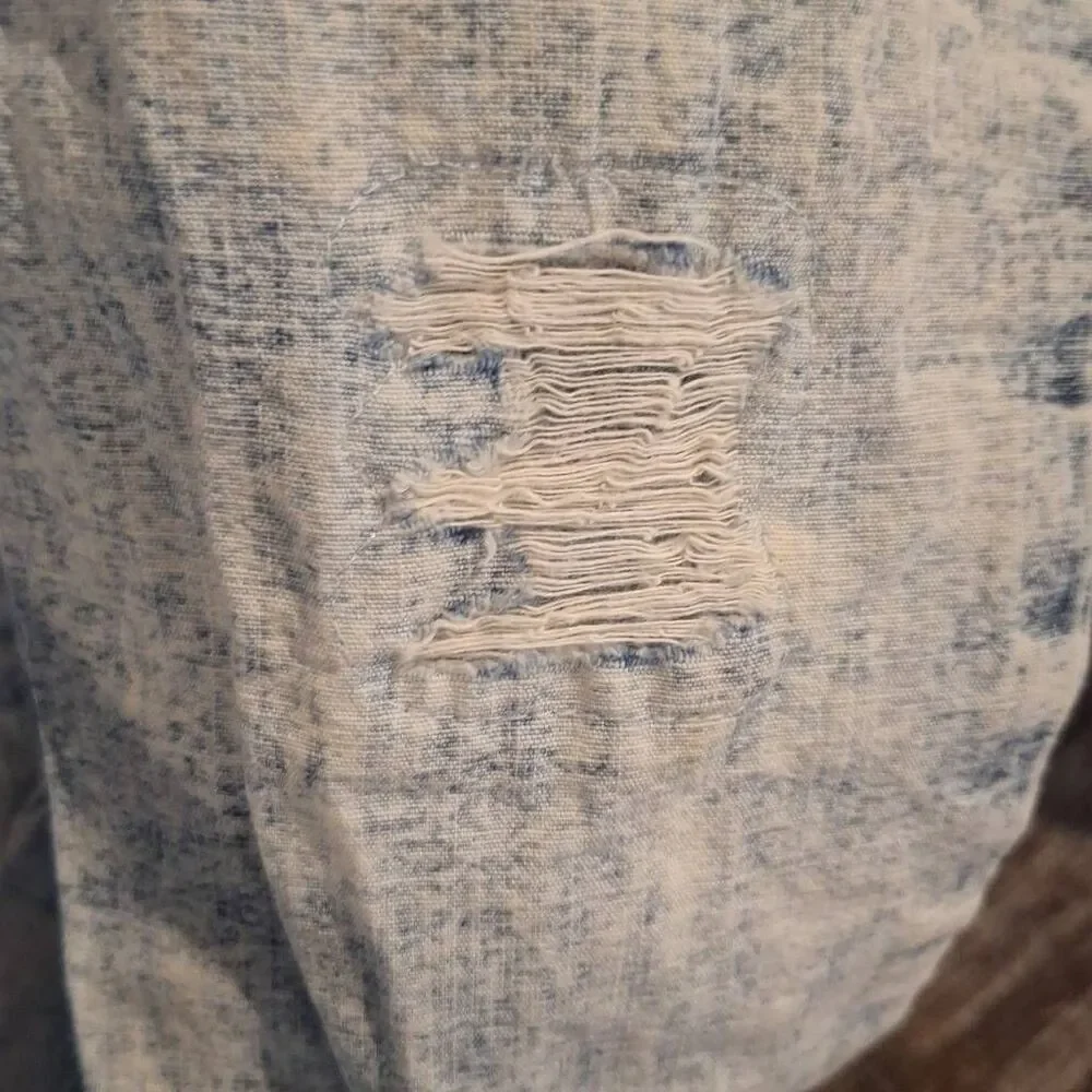 Justice Girls Bleached Distressed Girlfriend‎ Jeans Size 10